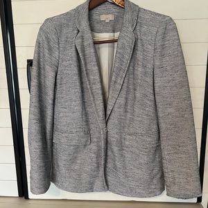 LOFT Blazer with Blue and White Stripe